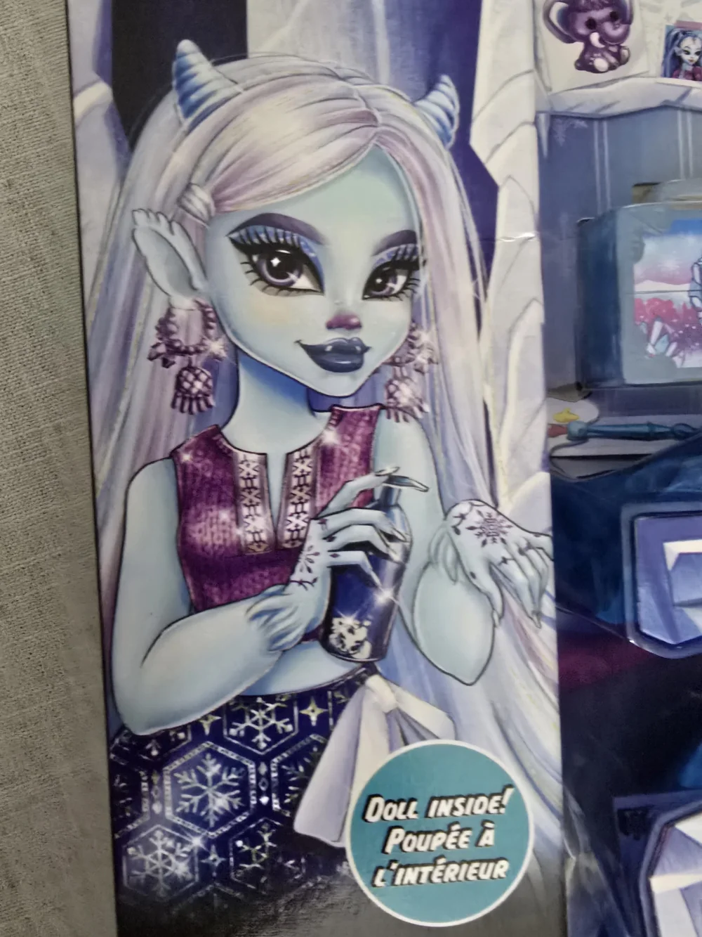 Monster High Self-Scare Secrets Abbey Bominable Fashion Doll with 13 Accessories